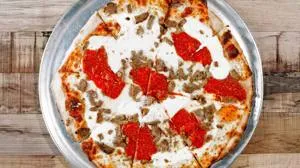 Ricotta and Meatballs Pizza from Manhattan NY Pizza