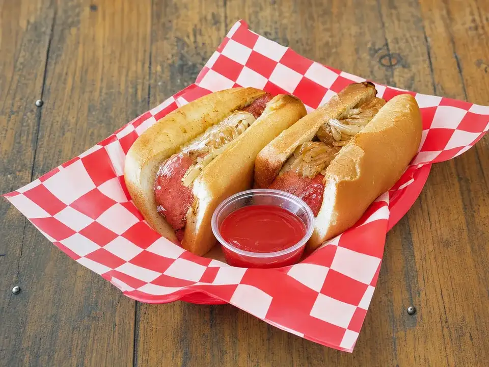 Meatball parmigiana sub with marinara