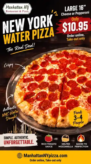 Large 16-inch Take Out Special pizza for $10.95