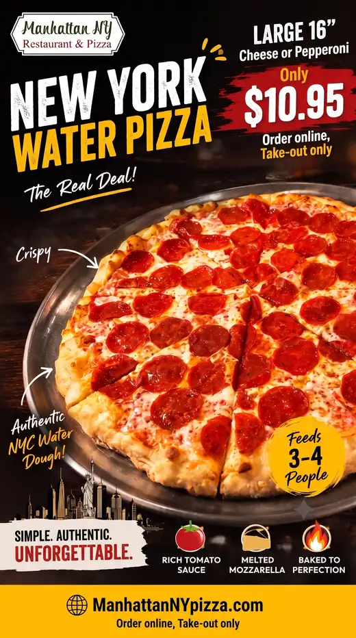 Large 16-inch Take Out Special pizza for $10.95