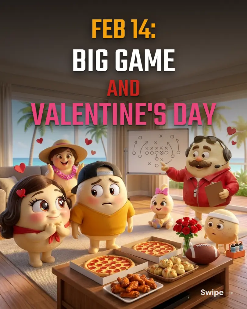 Feb 14: Big Game and Valentine's Day