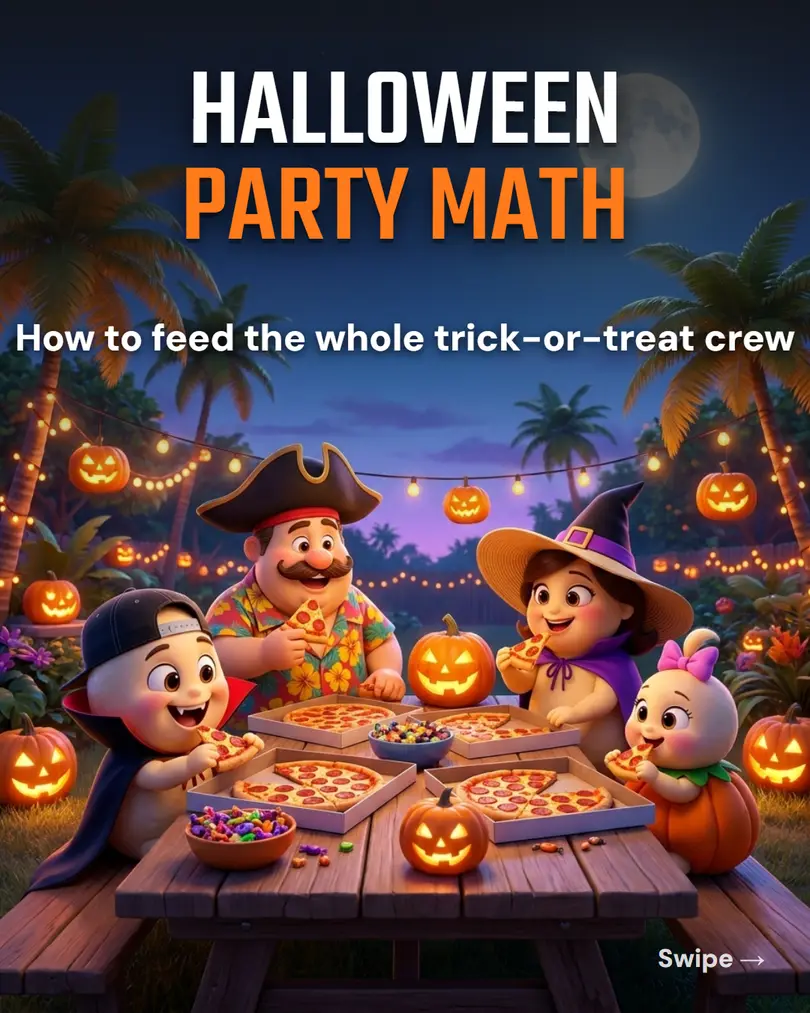 Halloween party math: how to feed the whole trick-or-treat crew