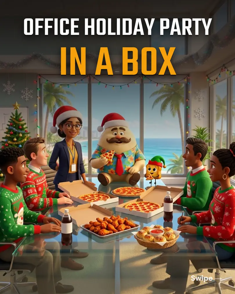 Office holiday party in a box